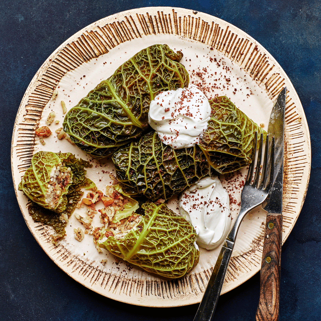 Stuffed Cabbage With Lemony Rice and Sumac