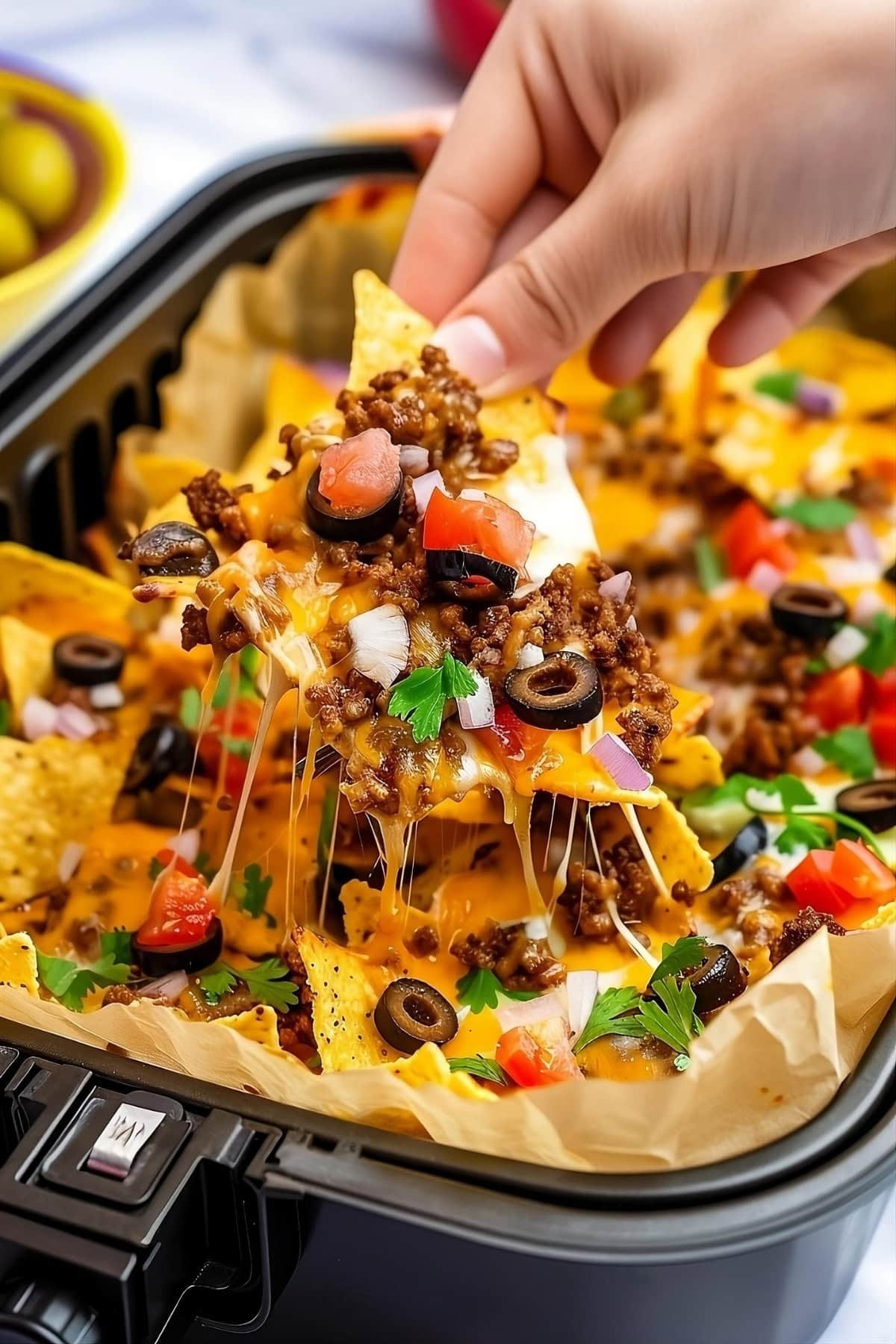 Easy Air Fryer Nachos