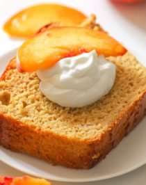 Healthy Nectarine Olive Oil Pound Cake