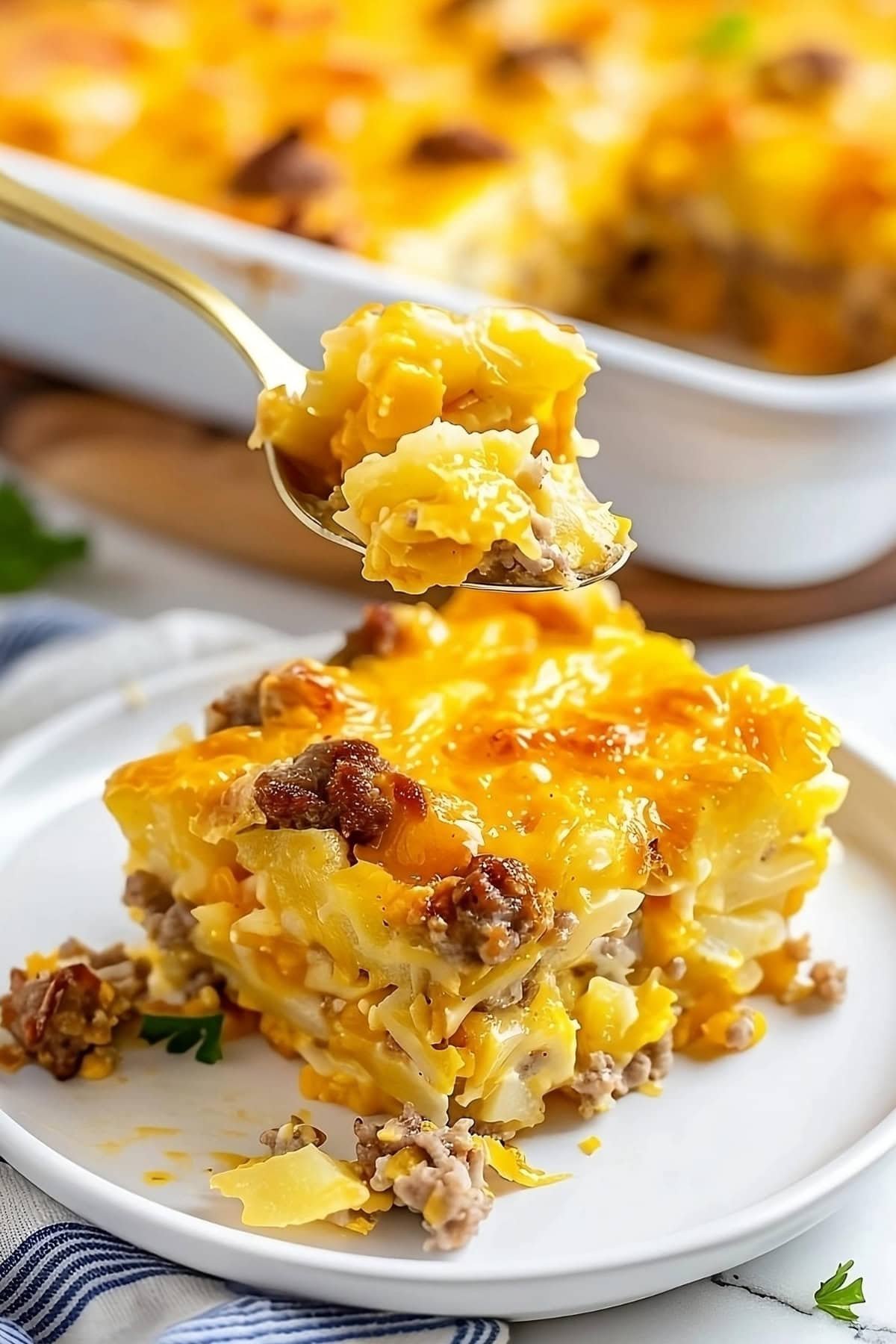 Sausage Hashbrown Breakfast Casserole