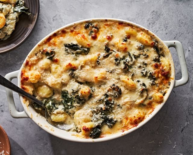 Creamy Kale & Gnocchi Bake